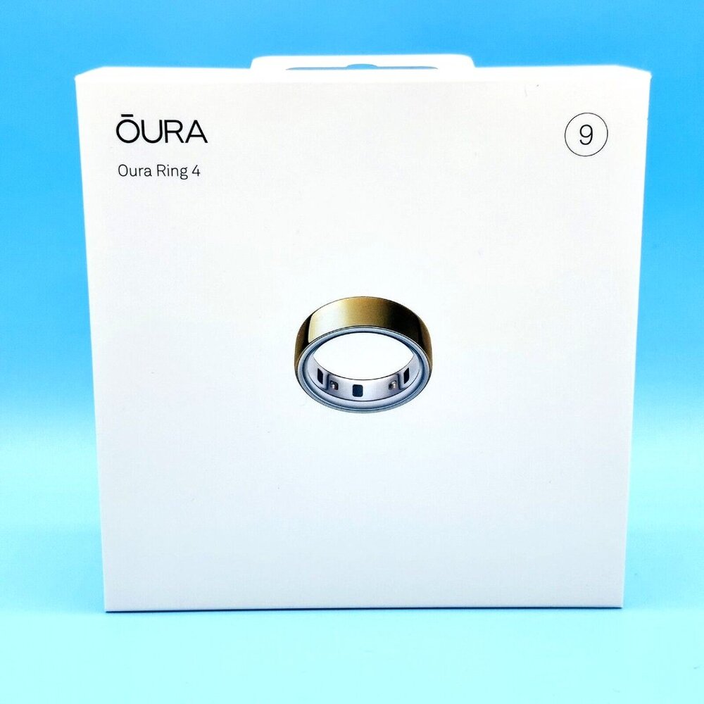 Oura Ring 4 - Smart Ring (Gen 4) - Gold - Size 9 - New and Sealed